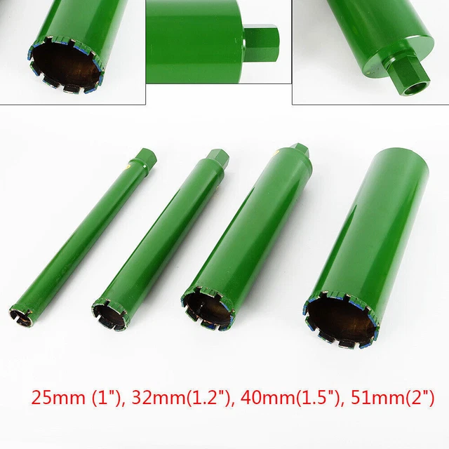 1'' 1.2'' 1.5" 2" Wet Diamond Core Drill Bit for Concrete Brick Block Masonry US