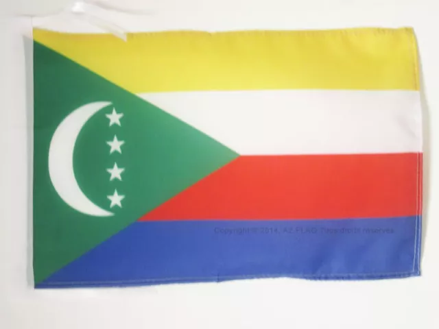 DRAPEAU COMORES 45x30cm - PAVILLON COMORIEN 30 x 45 cm haute qualité - Neuf