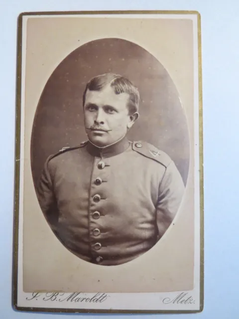 Metz - Soldat in Uniform - Regiment 4 - Portrait / CDV