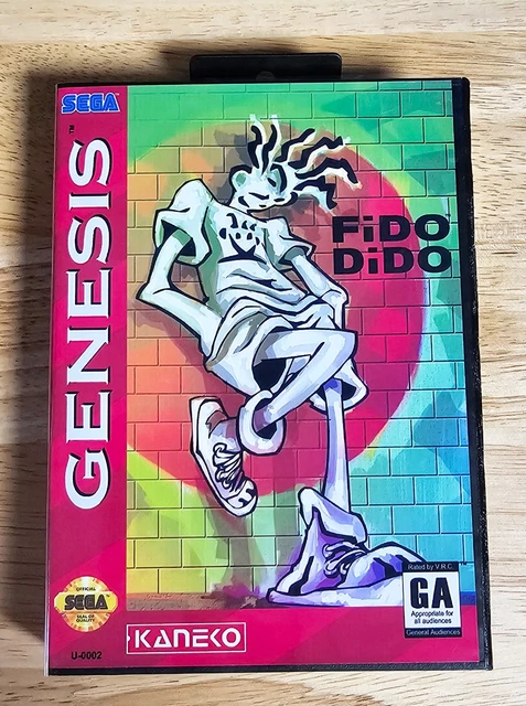 FiDO DiDO (Unreleased) 16-Bit MD Game & Case For Sega Mega Drive / Genesis - NTSC