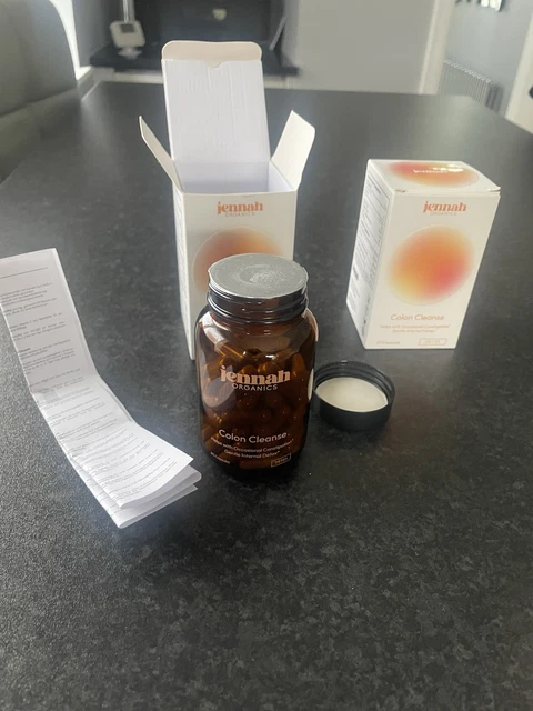 JENNA ORGANICS COLON Cleanse 60 Capsules X 2 Bottles . 120 Capsules ...