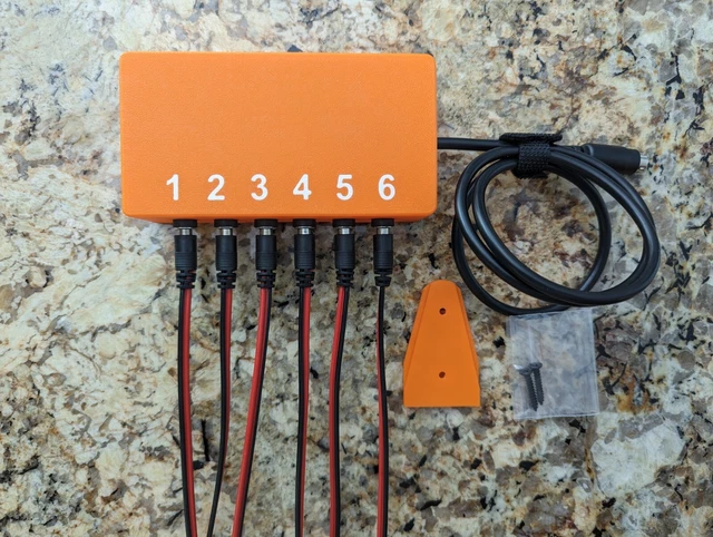 Neptune Apex Breakout Box DC Jacks w/ 6 cable leads included Hidden Mounting