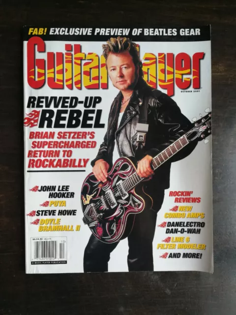 Guitar Player Magazine October 2001 Brian Setzer - John Lee Hooker -  1023