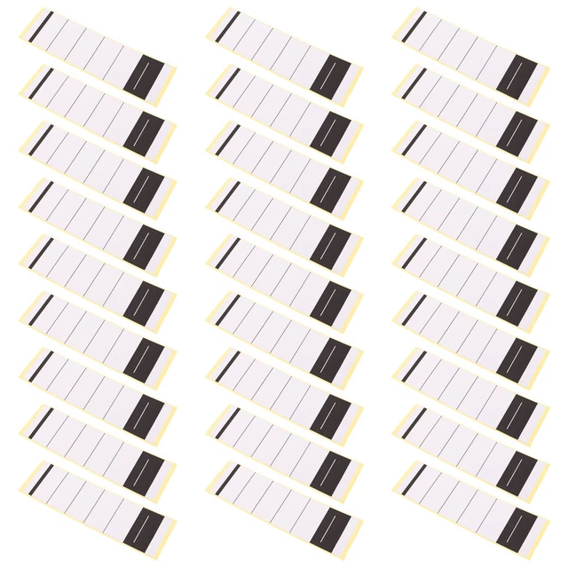 Ruzister Lot De 50 étiquettes Autocollantes Pour Dos De Classeur - Blanches - 3,6 X 19 Cm/5,4 X 19 Cm - Pour Classeurs étroits De 5 Cm/8 Cm