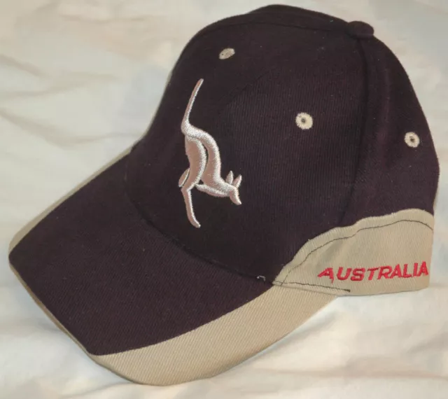 New AUSSIE BLUE Baseball Hat RARE CAP With Tags NWT Australia KANGAROO LOGO