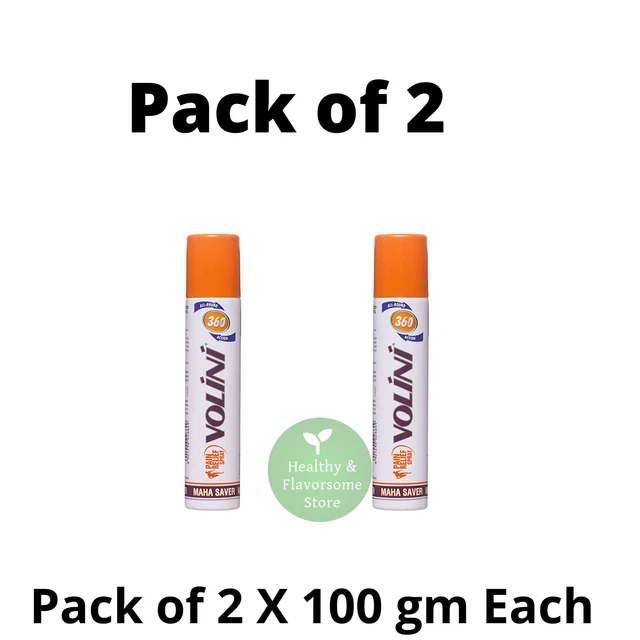 2 X SPRAY antidouleur Volini Gel 100 g (lot de 2 X 100 g chacun) EXP