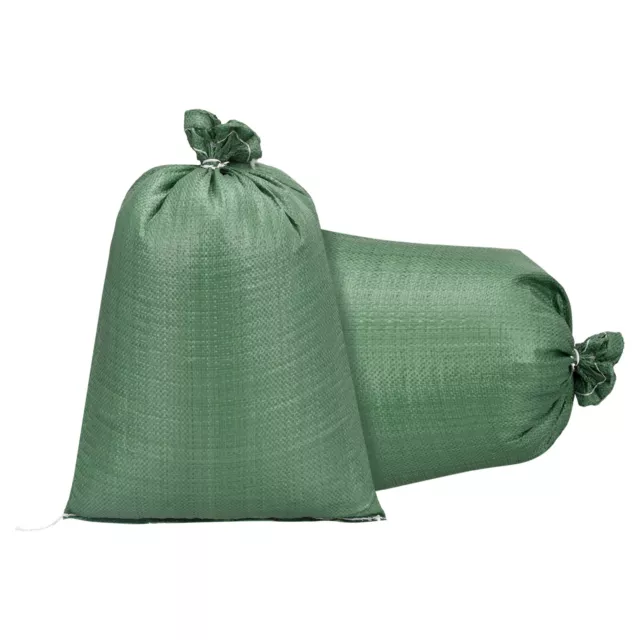 Sand Bags Empty Green Woven Polypropylene 43.3 Inch x 23.6 Inch Pack of 5