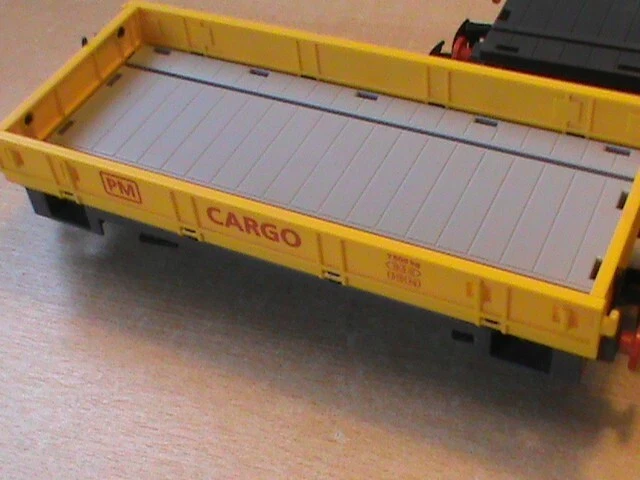 Lot de 2 wagons marchandise pour train Playmobil en l'etat 3