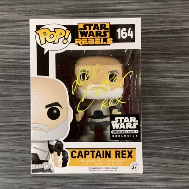 Funko POP! Star Wars Rebels: Captain Rex (Smugglers Bounty)(Signed/Dee Bradley B