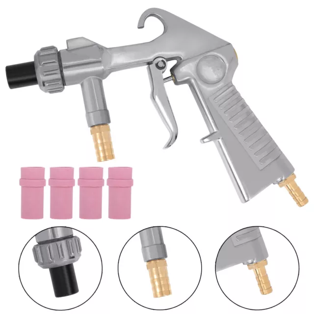 Sandblaster Abrasive Gun Air Siphon Feed Nozzles Kit Sand Sandblasting Blaster