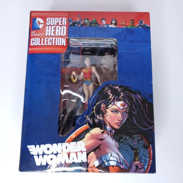2015 DC Super Hero Collection Wonder Woman 1:21 Resin Figurine Eaglemoss w/ Book