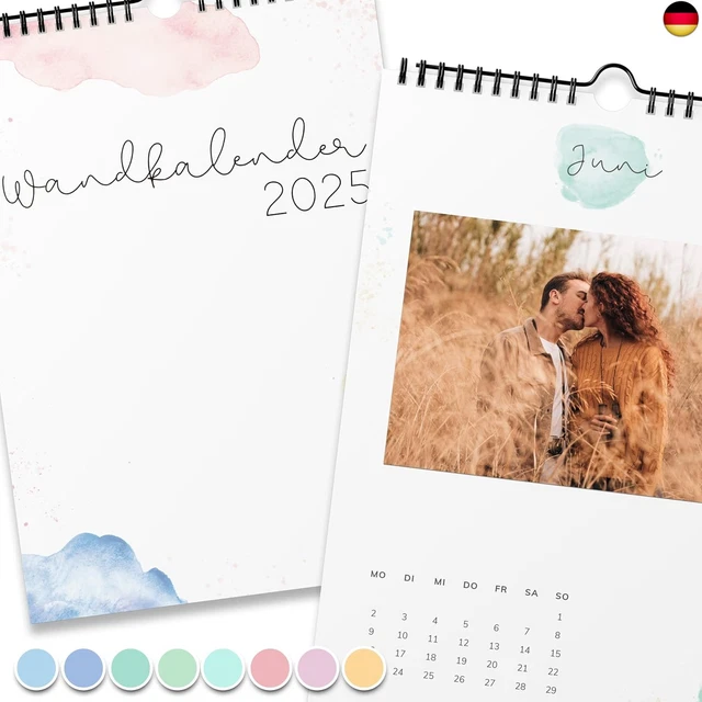 Fotokalender 2026 Zum Selbstgestalten | A4 | Hochwertig & Nachhaltig | Mit Spiralbindung | Perfekt Als Geschenk