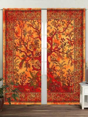 Indian Mandala Curtains Hippie Wall Drapes Bohemian Door Window Curtain Hippie~