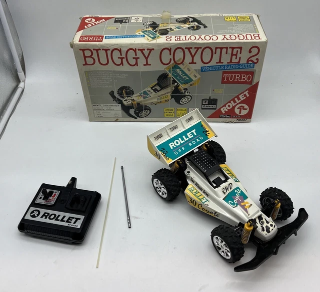 Nikko Tiger 2 Buggy RC 1:16 – Vintage Singapour, Rouge, En L'État