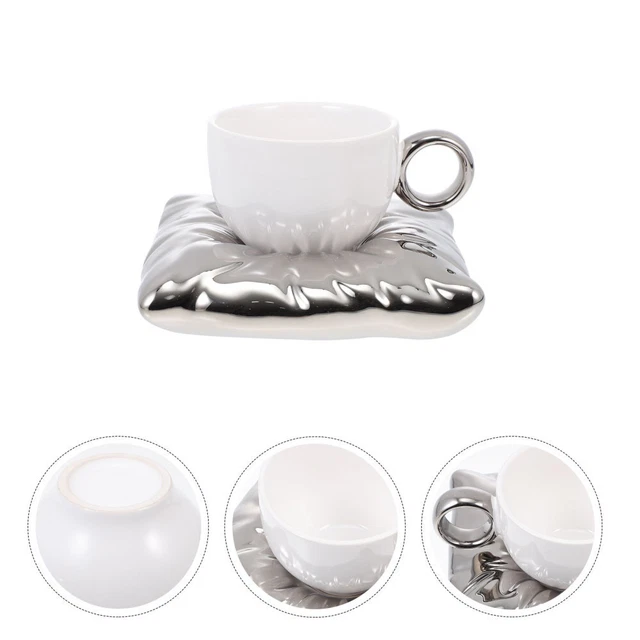 1 Set Schöne Kaffeetasse Keramik Tasse Kaffeetasse Saucer Wasser Trinkbecher