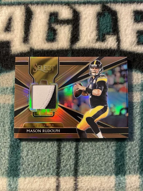 Mason Rudolph Rc 56/99 Jumbo Jersey # Patch 2018 Select Bronze Prizm Steelers Qb