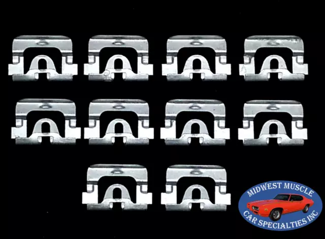 70-73 GM Front Windshield Rear Window Reveal Moulding Molding Trim Clips 10pcs R