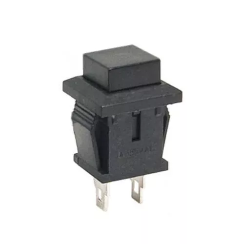 100 x Mini Black Square Push Button Switch Momentary NO OFF-ON 2 Pins DS-430 3