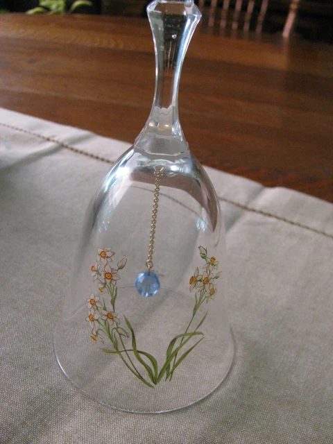 Vtg Collectible Avon Crystal Birthday Bell Decmber NEW in Box