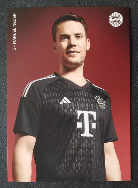 9299 Manuel Neuer Bayern München 2023/24 Autogrammkarte Druck signiert