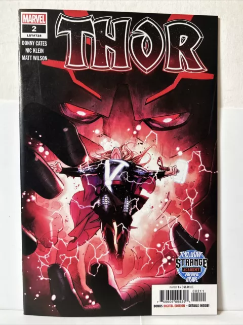 Thor #2 (Marvel 2020) Donny Cates First Print Strange Academy *NM*