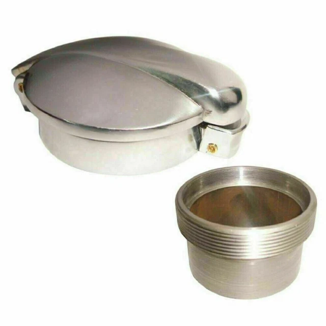 2" Monza Alloy Flip Up Fuel Gas Petrol Tank Cap With Steel Neck For BSA Norton