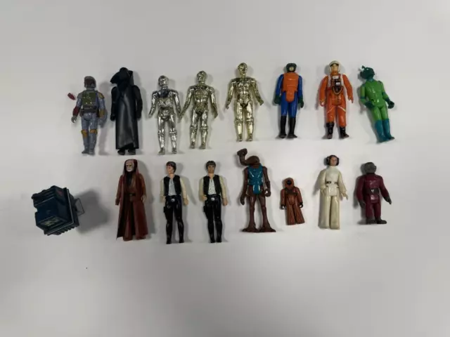 Original Vintage Star Wars Loose Action Figure Lot x16 Darth Vader Han Solo