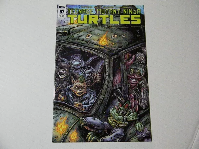 1 Teenage Mutant Ninja Turtles 87 Tmnt Cover B Variant Idw 2018 + Bonus! Rare!