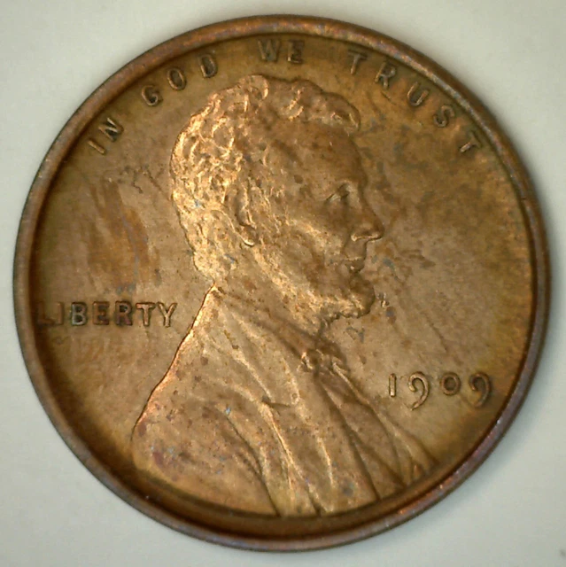 1909 VDB Lincoln Wheat Cent Coin 1c US Penny Uncirculated Philadelphia Mint #4