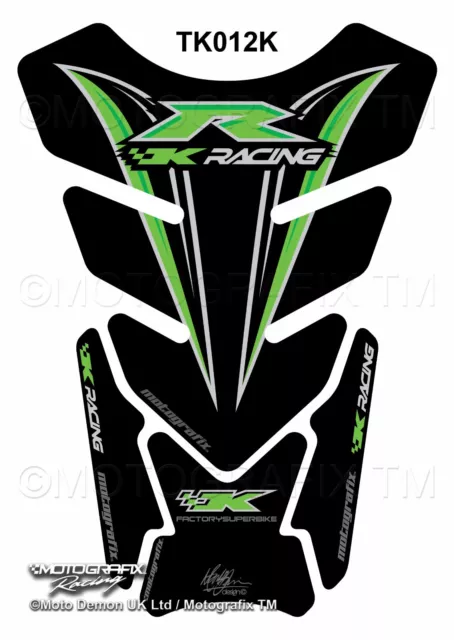 Kawasaki zx6r zx9r zx10r etc zxr Motorcycle Tank Pad Motografix 3D Gel Protector