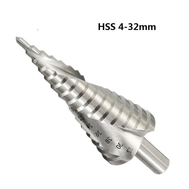 Pratique Mèche Perceuse Pied Cône 10mm 4-32mm Forage for Bois/Métal Pièces