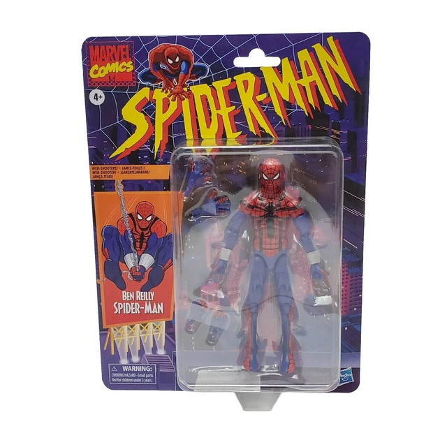 6INCH SPIDERMAN BEN Reilly Marvel Legends Retro Spiderman Action