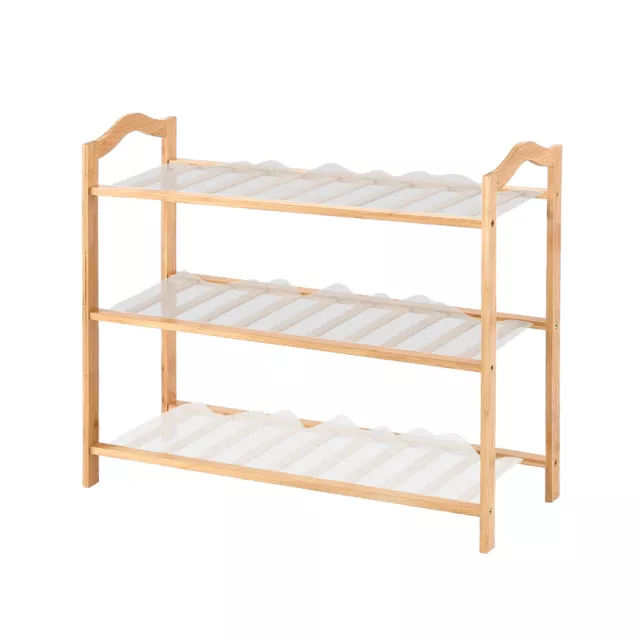 Levede 3 Tiers Bamboo Shoe Racks Storage Organizer Wooden Shelf Stand Shelves