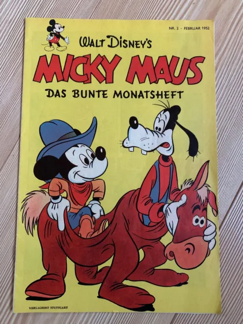 Micky Maus von Walt Disney - Das Bunte Monatsheft Nr. 2 - Februar 1952