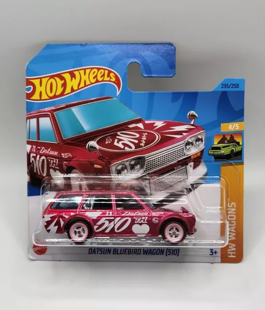 Hot Wheels Super Treasure Hunt 2023 Datsun Bluebird Wagon Short Card + Mainline