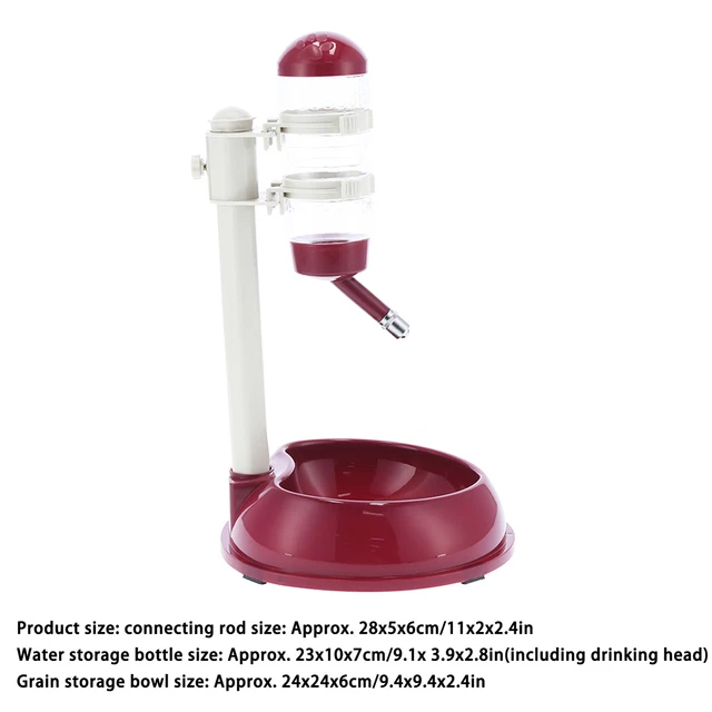 Pet Lift Drinking Fountain Food Automatic Feeding Dog Water Dispenser For Ca Dy9