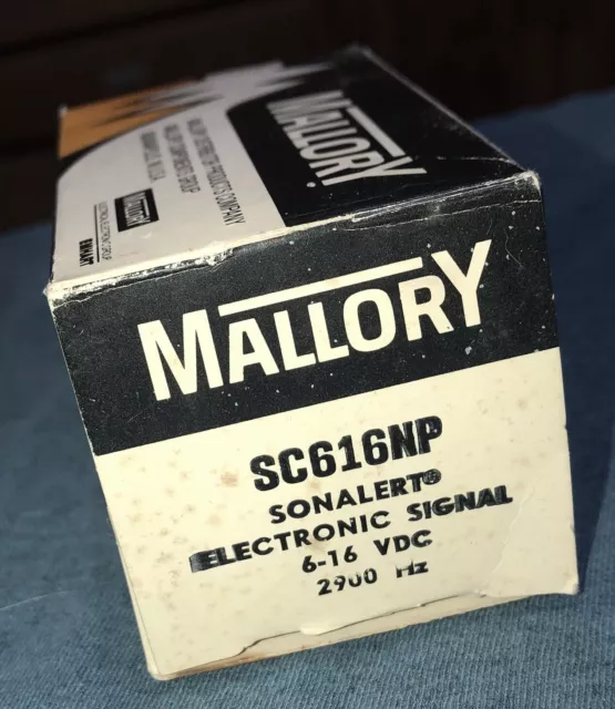 MALLORY SC616NP SONALERT ALARM, 6-16 VDC 2900 Hz