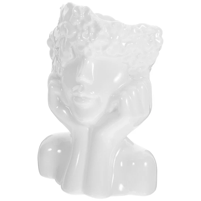 Sculpture Poire Céramique Argentée - Déco De Table Grand Format, Design Moderne