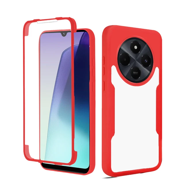 Coque De Protection + Film écran 9H Pour Xiaomi Redmi 14C (4G) - Transparente, Ultra Mince, Anti-choc, Silicone