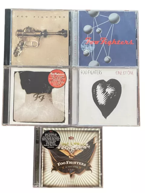 Foo Fighters - Albums 1-5 CD Bundle Self-Titled, Colour and the Shape + More Vgc