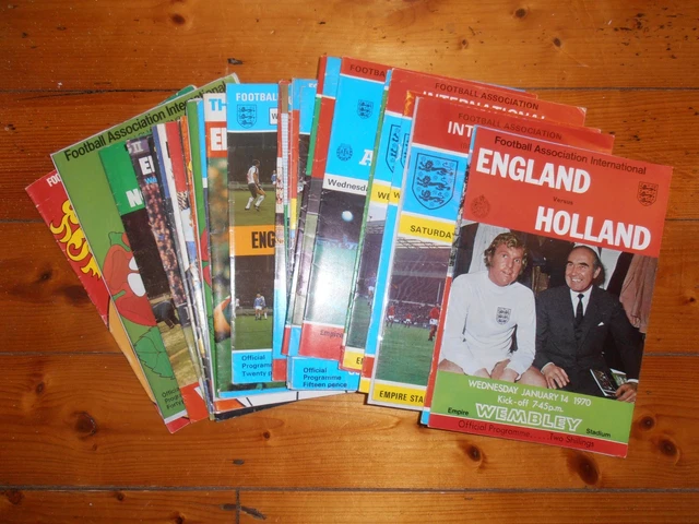 1970'S ENGLAND HOME PROGRAMMES - CHOOSE FROM LIST £1.70 - PicClick UK