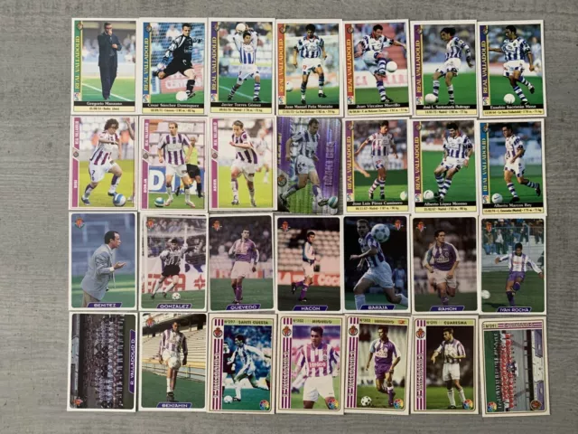 Lote De Cromos De Futbol Antiguos  Del Real Valladolid