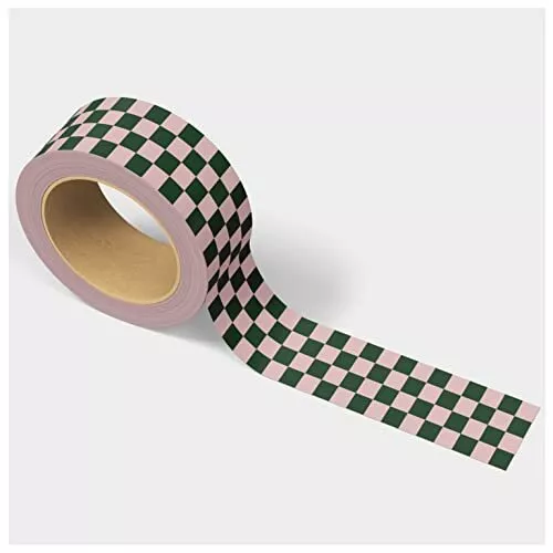 Checkerboard Pattern Packing and Shipping Tape for Small Business, Pink Dark ...