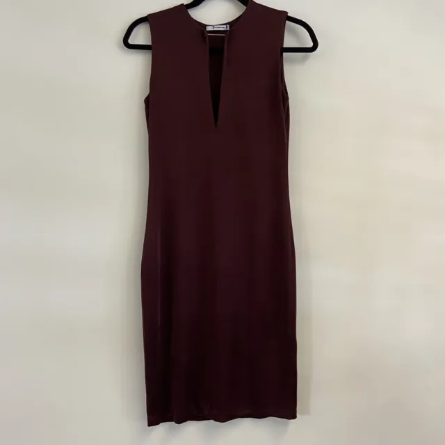 T Alexander Wang Pique Dress Bodycon Stretch Sleeveless Size S/M? in Iodine