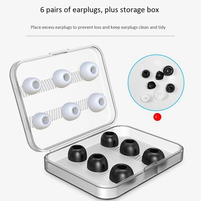 VGOL 3 Paires D’embouts Silicone Pour écouteurs Intra-auriculaires - Remplacement Confort S/M/L - Compatible Huawei AM61 XSport - 10