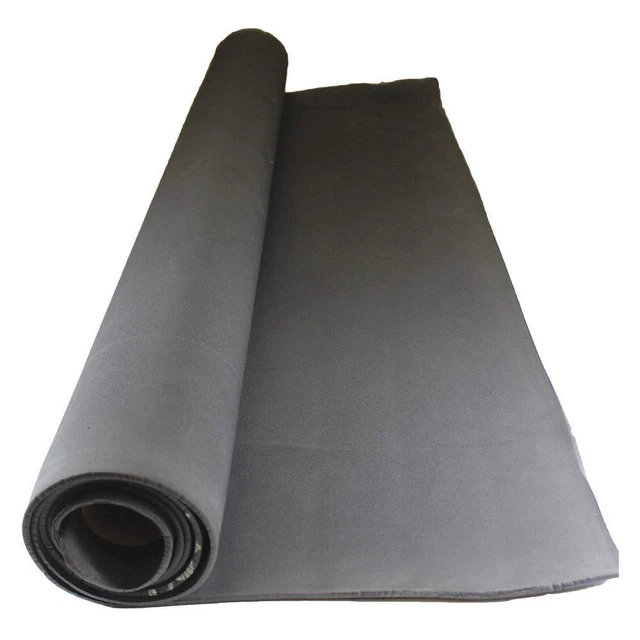 GRAINGER APPROVED CCH25-3/838X52 Hydrin Roll,L 4 1/3 ft,Black