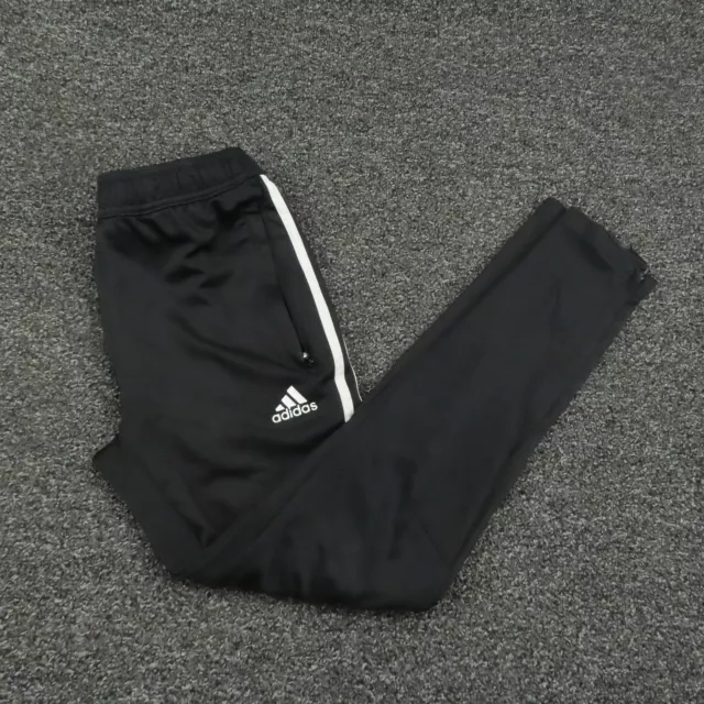 Adidas Sweatpants Youth Medium Black & White Climacool Breathable Running Boys