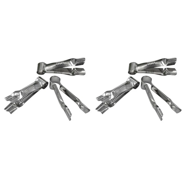6 pz clip in punta di torta in acciaio rivestimento in acciaio inox raschietto caramelle