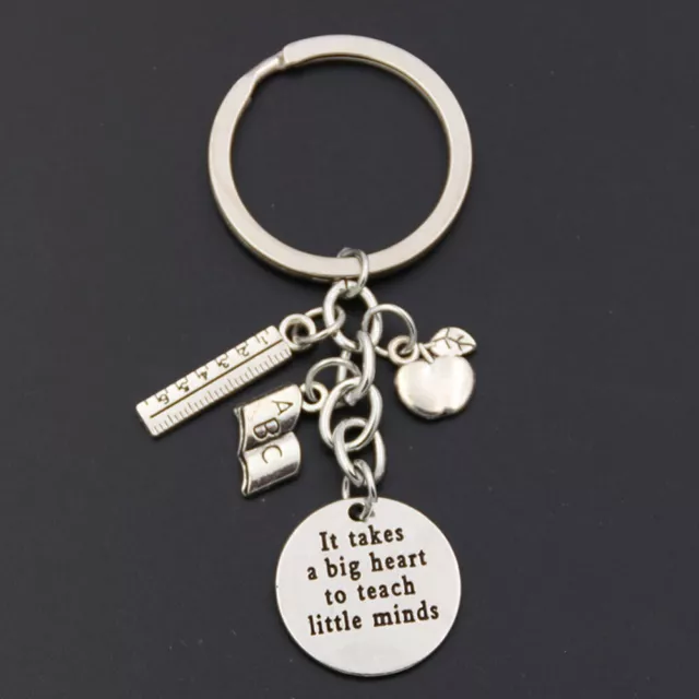 Big Heart to Teach Little Minds Key Ring Keychain Pendant Teachers Day Gifts 2