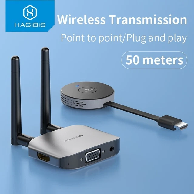 1080P Wireless HDMI Video Transmitter Receiver Extender Adapter Projector Laptop